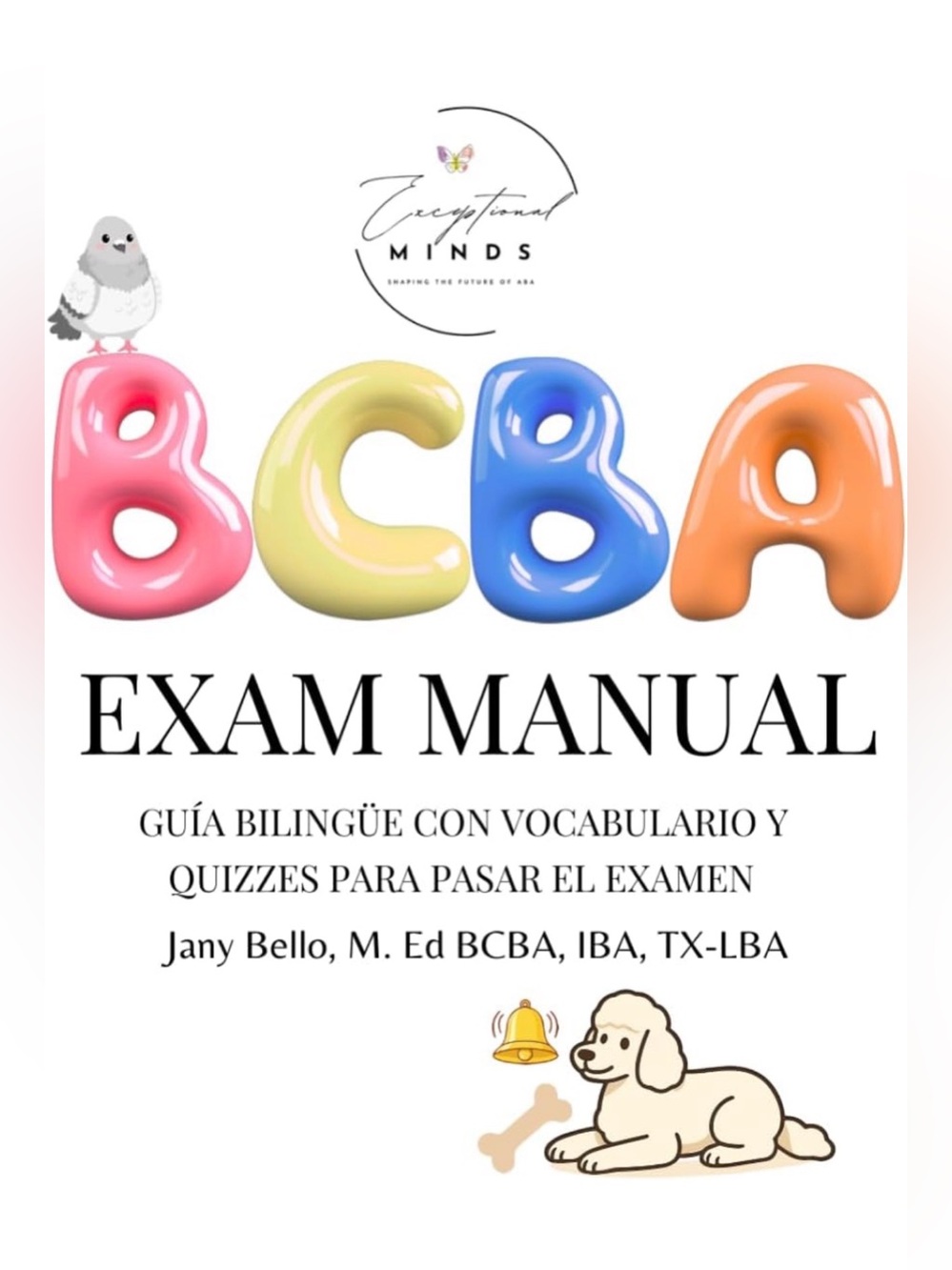 BCBA Exam Manual - Multicolor Bubble Letter Cover